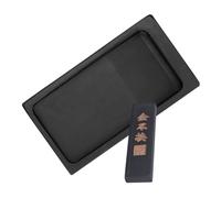 Healifty Pierre à Encre Chinoise Compacte avec Bâton Légère et Portable pour Calligraphie Traditionnelle Surface Lisse sans Bavure pour Usage Confortable et Décoration de Bureau