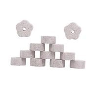 Healifty Pierre à Mâcher Calcium en Roche Volcanique Naturelle, 12 Pièces, Jouets à Aiguiser Les Dents pour Hamsters, Lapins et Cochons D’Inde, Accessoires Dentaires pour Petits Animaux