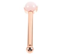 Healifty Pierre de Jade Naturelle de Massage Facial Rose Outil Manuel pour Visage Stimule la Circulation Tonifie et Illumine la Peau Design Boule Confortable pour Soin à Domicile