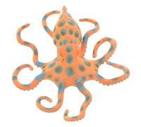 Healifty Pieuvre à Anneaux Bleus Simulée en Plastique Sûr, Modèle Réaliste Léger, Décor Marin Éducatif pour Garçon Et Filles Et Exposition, Figurine Océanique Artificielle Polyvalente