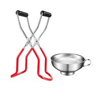 Healifty Pince à Bocal Antidérapante Inoxydable Outil de Cuisine Portable pour Bocaux et Pots Sans Effort Sécurisé et Résistant Chaleur