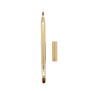 Healifty Pinceau à Lèvres Rétractable Double Embout Doré Brosse de Précision Fine et Dense pour Maquillage Portable Accessoire Cosmétique Compact pour Femmes et Filles