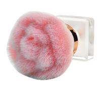 Healifty Pinceau Blush Maquillage Rose Portable Manche Ergonomique en Abs, Brosse à Poudre pour Visage, pour Se Maquiller Facilement Quotidien