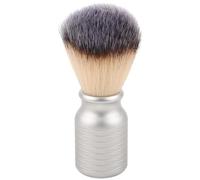 Healifty Pinceau de Rasage Synthétique pour Homme Exfoliant Doux Pointes Crée Mousse Onctueuse avec Savon Manche Blaireau Voyage