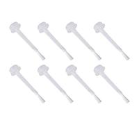 Healifty Pinceau Liquide de Rechange pour Poudre à Tremper Blanc 100 Pièces, Accessoire Manucure Professionnel Compatible Vernis à Ongles, pour Pose et Entretien Nail Art