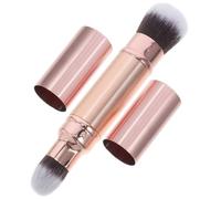 Healifty Pinceau Maquillage Double Embout Rétractable pour Teint et Correcteur Portable et Compact pour Application Précise et Fondu Voyage