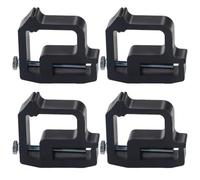 Healifty Pinces de Fixation pour Capot de Camion 4 pièces, Accessoires de Camping, Pinces pour Porte échelle de Toit de Camion, Alliage d'aluminium et Fer, pour et Camping Car