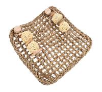 Healifty Planche à Griffes en Bois Naturel pour Lapin et Cobaye, Tapis de Protection Anti-dérapant, Taille Moyenne, pour Cage de Petits Animaux, Accessoire Soin des Ongles
