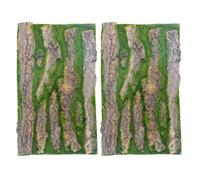 Healifty Planche Décorative sans Entretien 2 Pièces Imitation Écorce Effet Décoratif Solide pour Aquarium et Terrarium pour Décoration Murale et Habitat Reptile