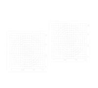 Healifty Planches Carrées Résistantes Collage en Acrylique Transparent Lot de 2 Faciles à Nettoyer pour Polymère et Pâte à Modeler pour Créatifs à Domicile