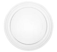 Healifty Plaque de Verre Blanc pour Micro-ondes 25,5cm, Plateau Tournant Résistant, Facile à Nettoyer et Compatible Plusieurs Modèles de Four