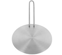 Healifty Plaque Diffuseur de Chaleur Induction 18 Cm en Acier Inoxydable Poignée Amovible, Adaptateur Polyvalent pour Plaque de Cuisson à Induction et Cuisinière Gaz, Accessoire la Cuisine