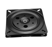 Healifty Plaque Pivotante Carrée 20cm Épaisseur 1,5cm en Métal Noir, Mécanisme Pivot 360° Roulements Intégrés, Support Pivot De Siège pour Chaises De Bureau, Tabourets Et Meubles Multifonctionnels