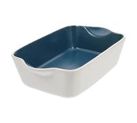 Healifty Plat à Four Céramique Rectangulaire avec Double Poignées Plat à Rôtir pour Cuisson Au Four et Micro-Ondes Résistant et Élégant pour Fromage et Légumes