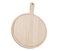 Healifty Plateau Bois pour Pizza et Steak Plateau de Service Multifonction Léger et Portable pour Plats Occidentaux