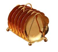 Healifty Plateau Collation Doré avec Support Organiseur Snack et Fruits pour Cuisine et Salon Rangement Pratique pour Bonbons et Desserts Maison Réutilisable