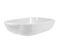 Healifty Plateau de Cuisson Céramique à Deux Plat de pour Plats Occidentaux et Gratins Bol à Riz Polyvalent Design Rétro Élégant Facile à Nettoyer