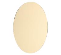 Healifty Plateau Décoratif Rond en Acrylique à Finition Miroir, Or | Frameless, Surface Réfléchissante Polie, Repositionnement Facile, pour Bougies Pilier et Table Basse