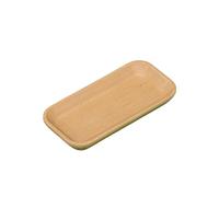 Healifty Plateau Rectangulaire Naturel pour Service de Snacks et Desserts Mini Plateau de pour Maison et Restaurant