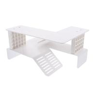 Healifty Plateforme de Repos Flottante pour Tortues Aquatiques et Terrestres, Double Niveau en Plastique, Décor D’Aquarium Échelle D’Escalade, Terrasse Adaptée pour Bassin et Habitat