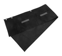 Healifty Pochette à Brochures de Bureau Noire en Polyester 4 Poches Murales Résistantes la Décoloration Déchirures pour Organisation de Dossiers Bureau