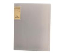 Healifty Pochette avec Coque Transparente Grise Classeur Souple pour Documents de Test et Partitions Organiseur Portable Léger pour Bureau et École Pages