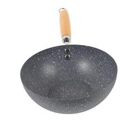 Healifty Poêle à Antiadhésive Wok Petit et Pratique pour Cuisine pour Viandes Légumes et Bbq Ustensile Multifonctionnel pour Maison et Restaurant