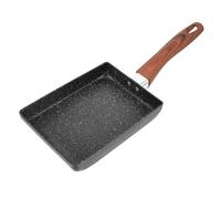 Healifty Poêle à Omelette Japonaise Carrée Antiadhésive pour Poêle Tamagoyaki Mini Aluminium avec Manche Compatible Induction Usage Domestique pour Œufs Pancakes et Steaks