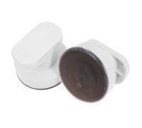 Healifty Poignée à Ventouse pour Porte Vitrée De Salle De Bain Lot De 2 Blanc Antidérapante Installation sans Perçage Petite Poignée Multifonctionnelle pour Réfrigérateur Tiroirs Et Armoires