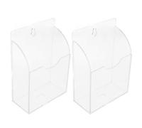 Healifty Porte-Cuillère à Glaçons Transparent en Acrylique Support de Rangement 2 Pièces pour Cuillères et Spatules de Machine à Glaçons Organisateur Compact pour Accessoires Cuisine