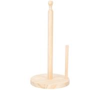 Healifty Porte-Essuie-Tout Cuisine en Bois de Hêtre et Pin Support Debout Grand Format Étagère de Rangement Polyvalente pour Rouleaux Papier Accessoire sans Perçage Adapté Maison et