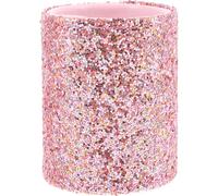 Healifty Porte-pinceaux Maquillage Anti-poussière Petit Étui Décoratif Paillettes Rose pour Rangement Outils Cosmétiques à Domicile et Voyage