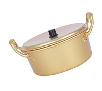 Healifty Pot à Nouilles Coréen Aluminium Casserole Anti-déformation pour Ramen Soupes et Nouilles Instantanées Camping et Cuisine Maison