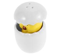 Healifty Pot à Poivre en Céramique Blanc de Poussin Bouchon en Silicone, Pot à Épices Multifonction Décoratif Cuisine et Maison, Accessoire Compact pour Assaisonnement et Présent Original