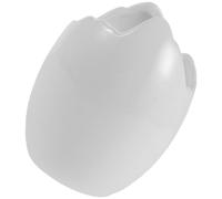 Healifty Pot de Fleurs D'intérieur en Céramique Blanche 12x9,5x9,5 Cm avec Trou de Drainage - Jardinière Coquille D'œuf pour Succulentes, Plantes Aromatiques et Décoration Bureau Maison