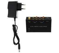 Healifty Préamplificateur Phono pour Platine Vinyle préamplificateur phonographique avec contrôle du Volume pour système Audio de Bureau et Maison