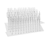 Healifty Présentoir à Ongles 64 Emplacements de Z Fonction D'affichage des Couleurs Compact en Plastique pour Services Mobiles et Voyage