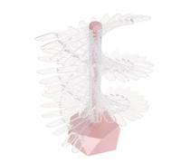 Healifty Présentoir à Ongles en Spirale pour 60 Couleurs, Support Hexagonal Base Rose, Plaques D’ongles Arrondies, pour Pratique du Nail Art et Affichage de Faux Ongles Professionnels