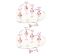 Healifty Présentoir pour Ongles Artificiels en Acrylique Support Magnétique 2 Sets Cœur Iridescent Kit d'Entraînement Manucure pour Nail Art Salon Formation et Pratique à Domicile