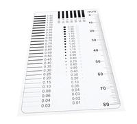 Healifty Règle de Mesure de Fissures Béton Jauge de Précision pour Détection de Rayures et Défauts de Surface Outil Transparent et Robuste pour Inspection Précise des Fissures et Taches
