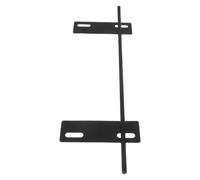 Healifty Repose-Pieds pour Chaise de Bureau Patin de Support pour Pied de Chaise Acier Inoxydable Noir Support de Jambe Rétractable Installation Facile et Tabouret de Bureau Bricolage
