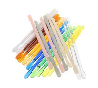 Healifty Repousse-cuticules Jetables à Double Embout en Acrylique 20 Pièces, Mini Pousse-ongles Portable, Accessoire Hygiénique pour Manucure et Pédicure, Soin Cuticules à Domicile ou