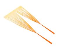 Healifty Rideau à Franges Décoratif Bandes Verticales Lumineuses Orange 1x2m en Plastique Texture Confortable et Design Unique pour Fêtes et Mariages