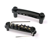 Healifty Roller Selle pont Chevalet Tune-O-Matic Cordier pour Gibson Les Paul LP SG Guitare électrique style pièces de rechange (Noir)