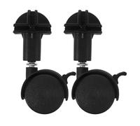 Healifty roulettes Pivotantes pour Cages d'animaux 2Pcs Roues de Remplacement Robustes en Plastique pour Sols Durs Accessoires Maison Compatible Diverses Cages