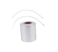 Healifty Ruban Adhésif Aluminium Haute Température Bande Étanchéité Isolant Thermique Flexible pour Conduits Déchappement et Ventilation Industrielle