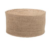 Healifty Ruban de Jute Armé Naturel 8 CM X 20 M à Bord Surjeté pour Emballage Présent Décoration Mariage et Fêtes Ruban Rustique pour Loisirs Créatifs et Confection de Nœuds