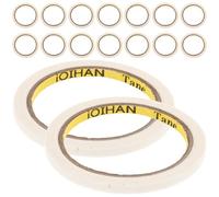 Healifty Ruban de Masquage Artistique 6 Mm X 20 M, Lot de 20 Rouleaux en Papier Créatif, Ruban Adhésif de Dessin et Peinture Polyvalent pour Décoration et Protection des Surfaces