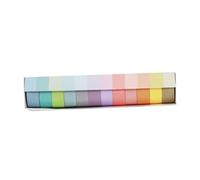 Healifty Ruban Washi Décoratif 12 Couleurs Pastel 15 Mm X 2 M Ensemble de Rubans Adhésifs Masking Tape pour Scrapbooking, Journal Intime, Loisirs Créatifs et Décoration Présent