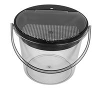 Healifty Seau à Déchets de Portatif avec Filtre et Couvercle Composteur de Cuisine pour Comptoir Récipient pour Épluchures de Couleur Gris